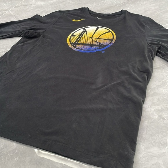 Men’s The Nike Tee NBA Golden State Warriors Dri-Fit Long Sleeve Shirt XL - Picture 5 of 15